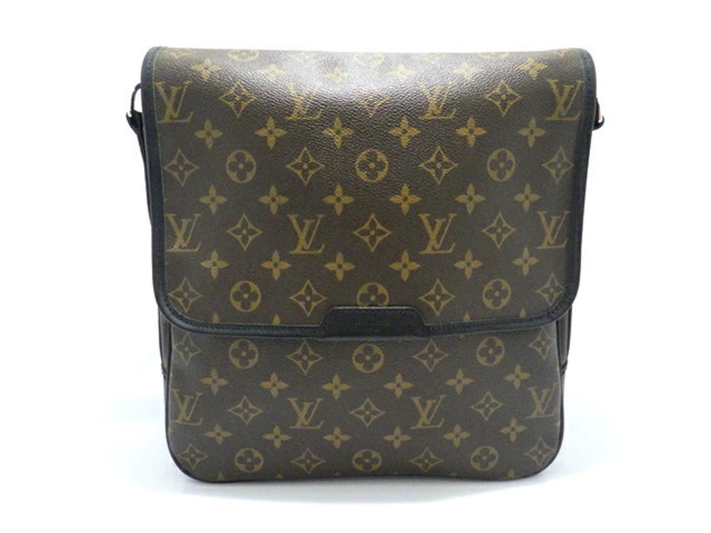 LOUIS VUITTON Bag Bass Shoulder Monogram Macassar Brown